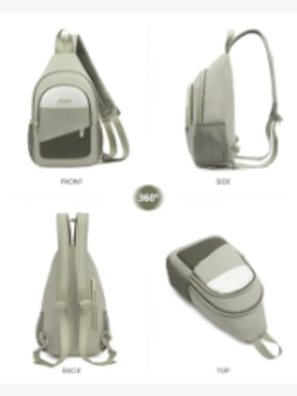 Convertible Sling Backpack Crossbody Bag Water-Resistant Travel Hiking Daypack